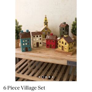 Colorful Village House Decor Set